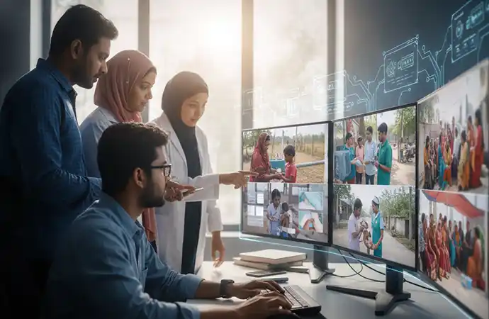 AI-assisted editing of field documentation footage into donor highlights and social content