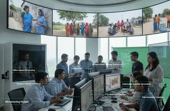 AI training video for INGO staff onboarding, safeguarding and CHW capacity building
