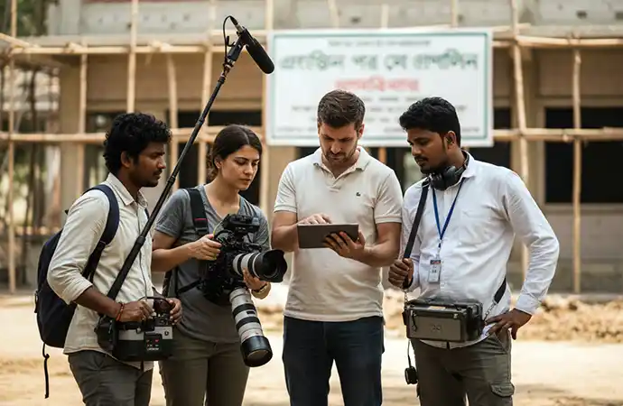 Libanza Films NGO production team Bangladesh — development sector video production