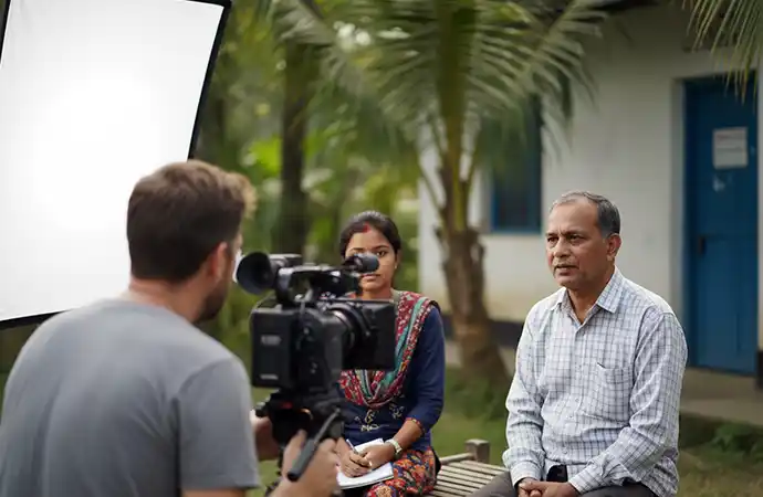 Development sector documentary production in Bangladesh — filming beneficiary stories for INGOs and UN agencies
