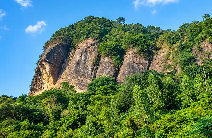 Sitakunda hills and coastline north of Chittagong