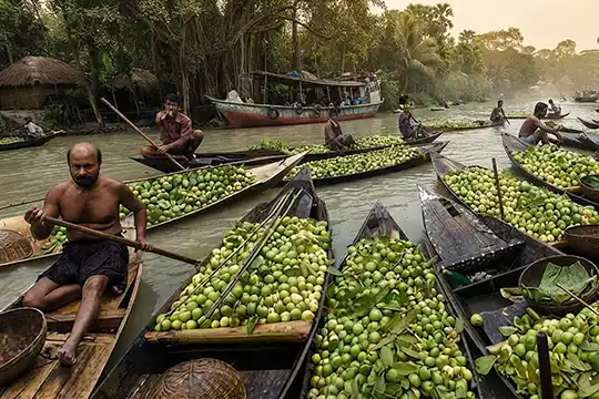 Video production in Jhalokati rivers and canals