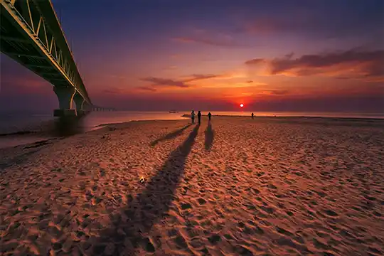 Video production in Shariatpur near the Padma Bridge