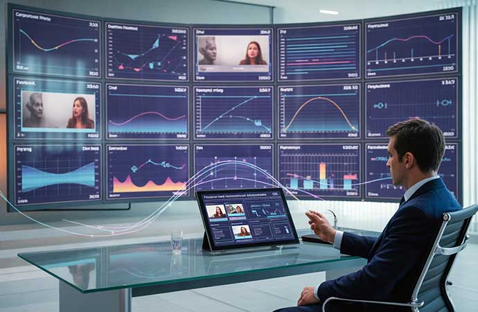 Video advertising performance analytics dashboard